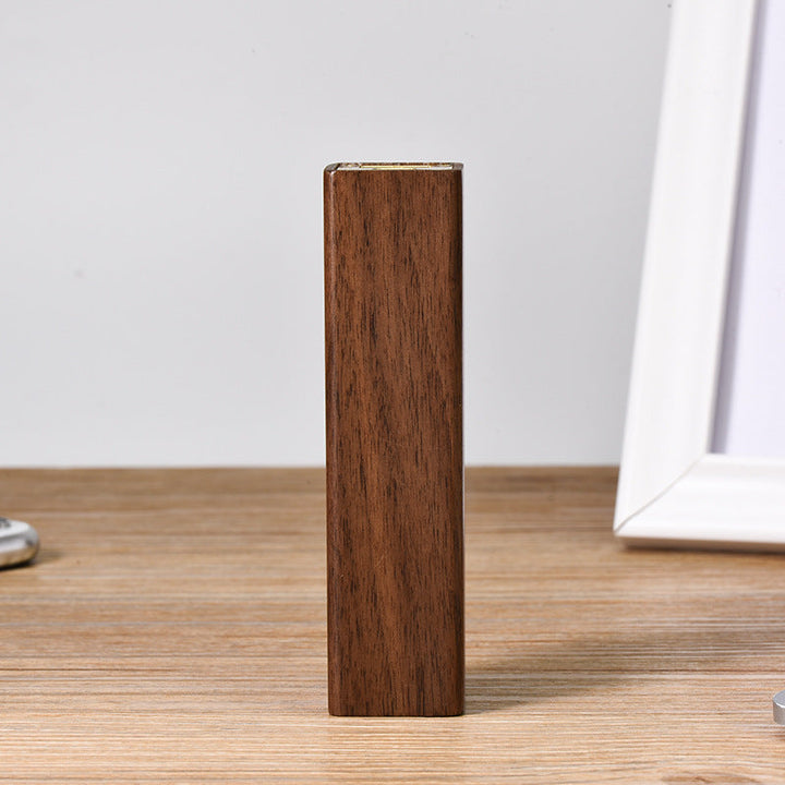Discover the Power of Nature with Our Portable Black Walnut Solid Wood Power Bank
