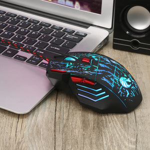 Discover the Ultimate Gaming Experience with the Water Crack Colorful Luminous Wired Mouse