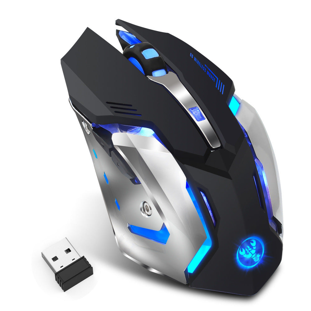 HXSJ wireless 2.4GPI gaming glowing mouse