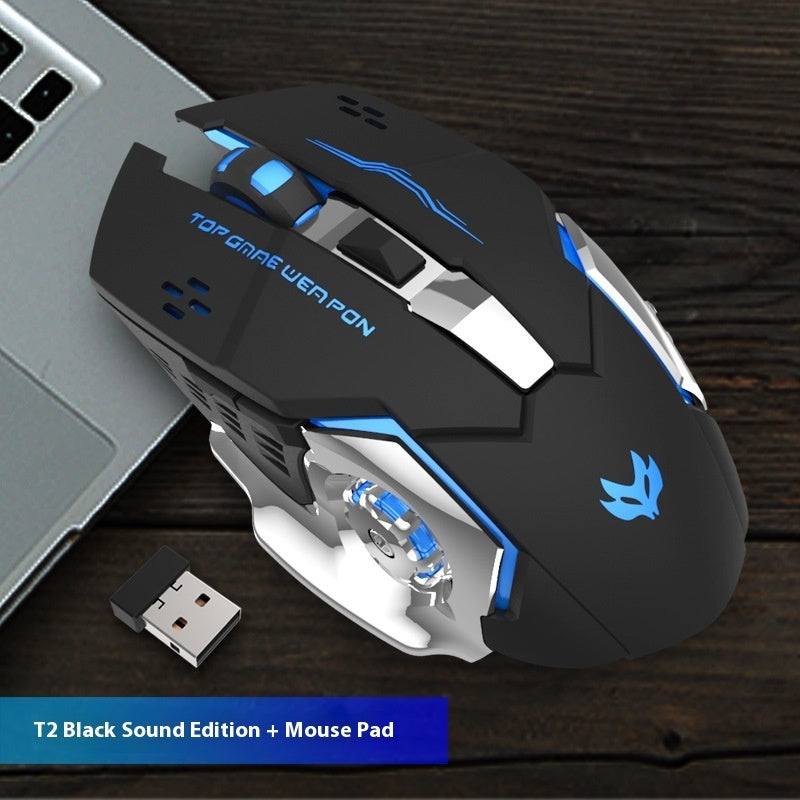 Wireless Charging Luminous Machinery Mouse