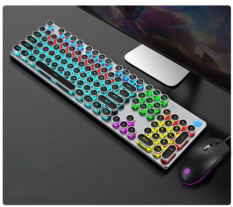 Punk wired mechanical keyboard