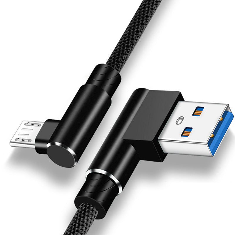 Double Elbow Mobile Phone Fast Charging Data Cable