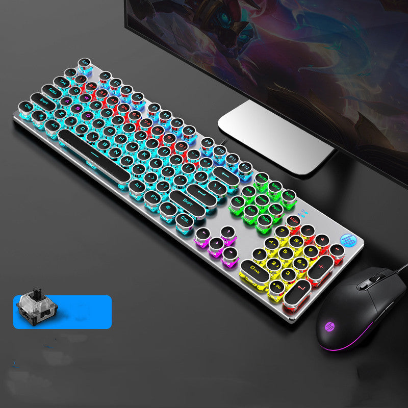 Punk wired mechanical keyboard