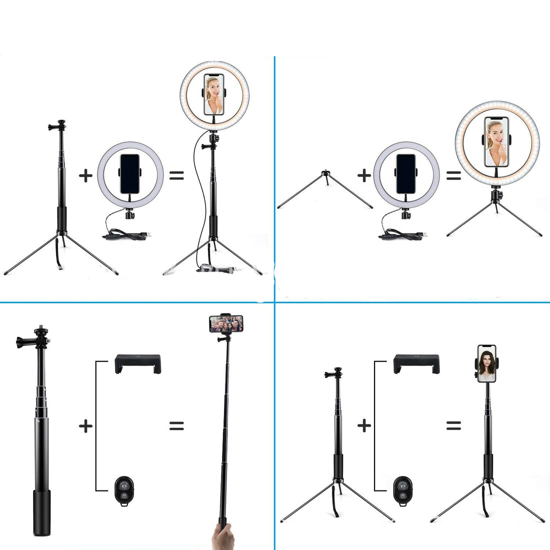 10inches LED Ring Light Tripod Stand