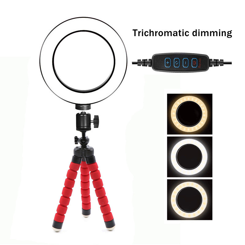 Ring Light With 6 Inch Octopus Tripod
