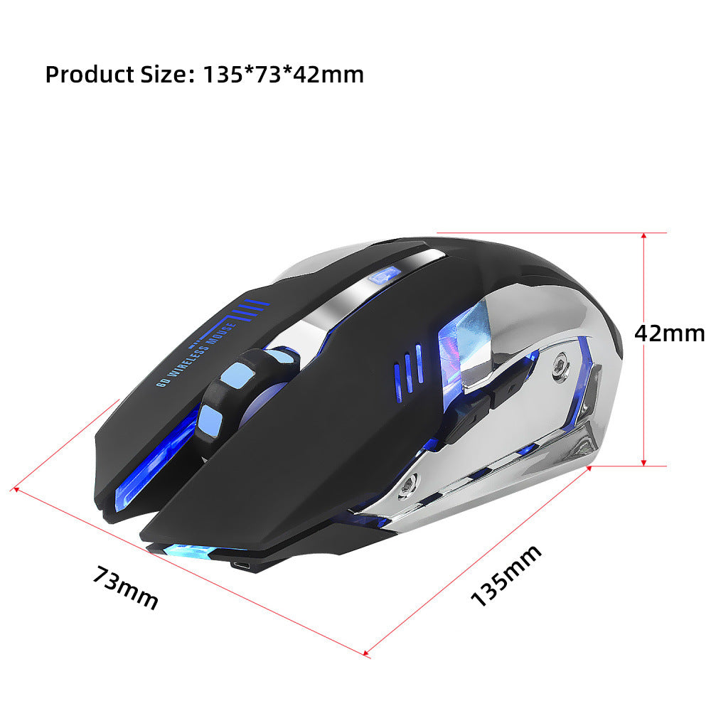 HXSJ wireless 2.4GPI gaming glowing mouse