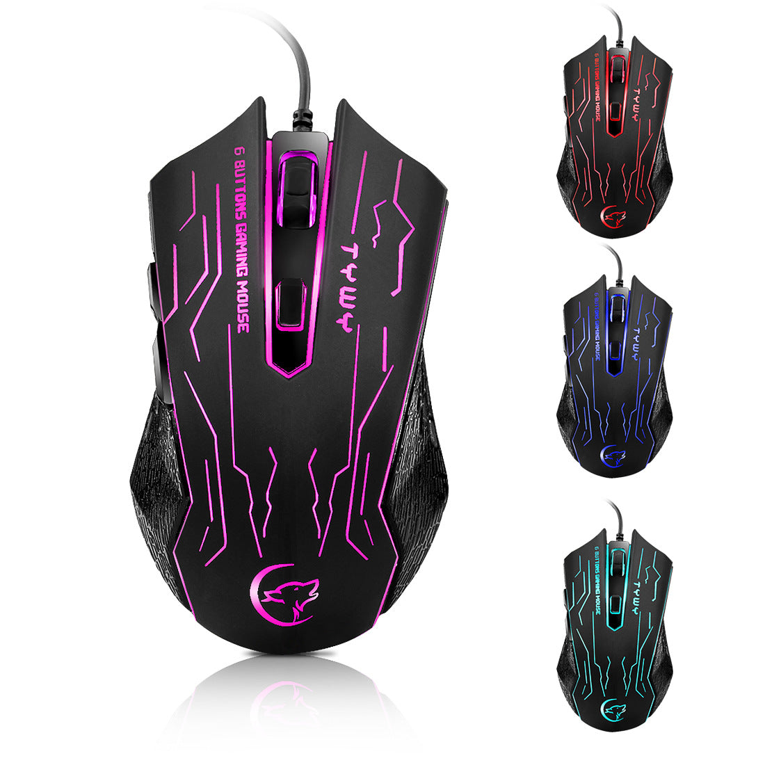 Wired Colorful Luminous Mouse
