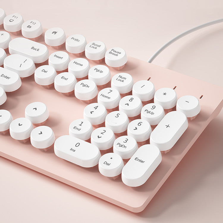 Minimalist Laptop External Wired Keyboard