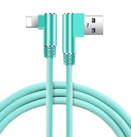 Double Elbow Mobile Phone Fast Charging Data Cable