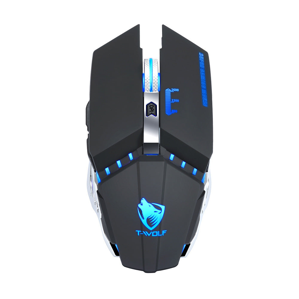 Wireless Charging Silent Glowing Gaming Mouse