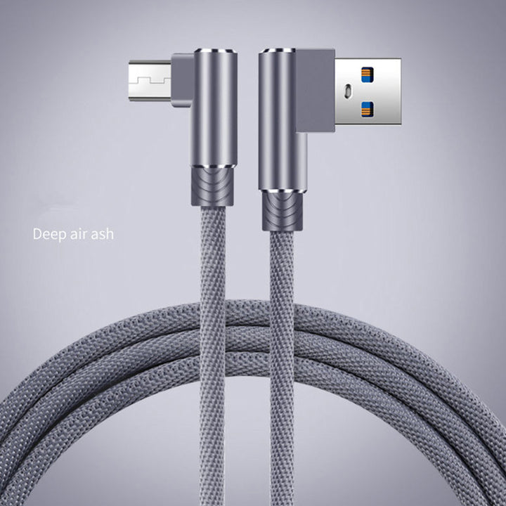 Double Elbow Mobile Phone Fast Charging Data Cable