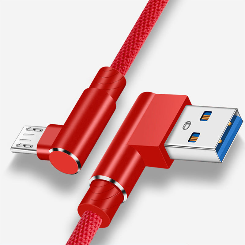 Double Elbow Mobile Phone Fast Charging Data Cable