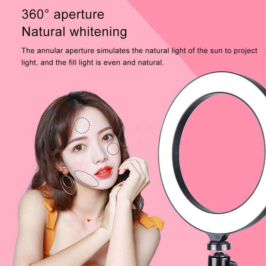 Selfie photography tripod desktop stand fill light