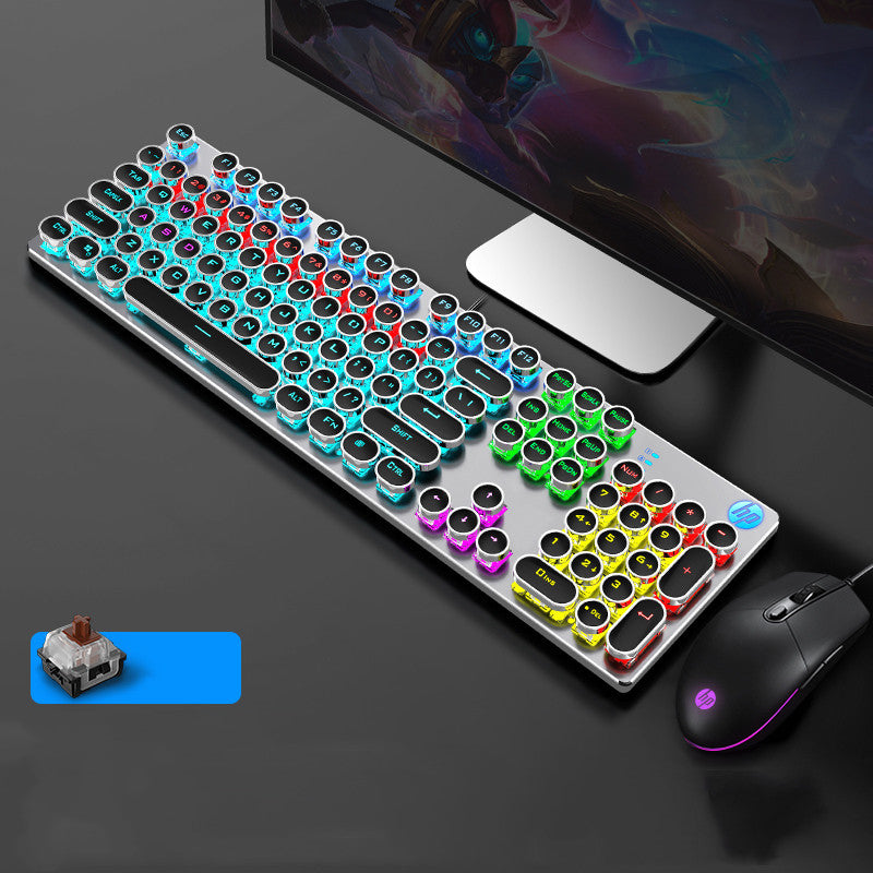 Punk wired mechanical keyboard