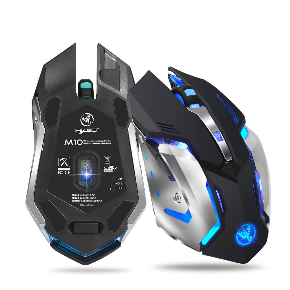 HXSJ wireless 2.4GPI gaming glowing mouse