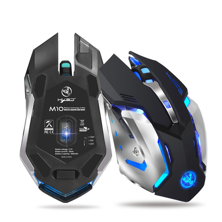 HXSJ wireless 2.4GPI gaming glowing mouse