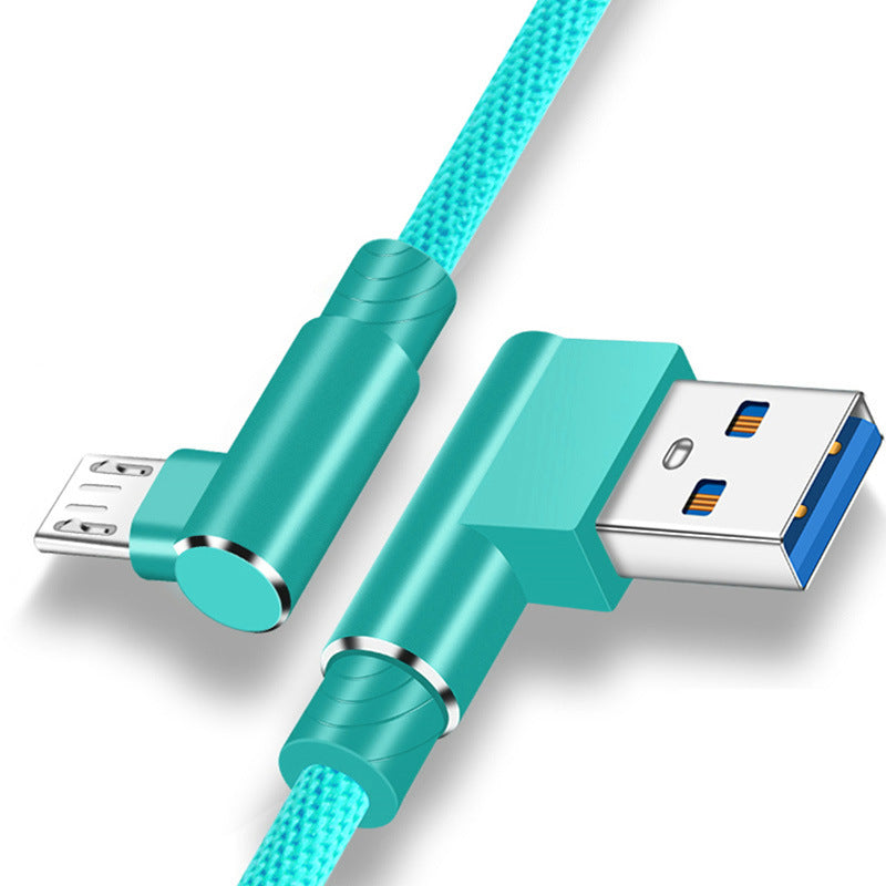 Double Elbow Mobile Phone Fast Charging Data Cable