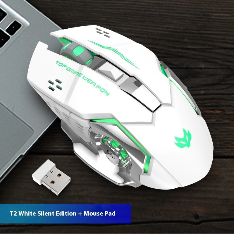 Wireless Charging Luminous Machinery Mouse