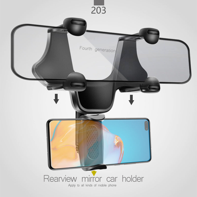 Rearview Mirror Phone Holder Mount