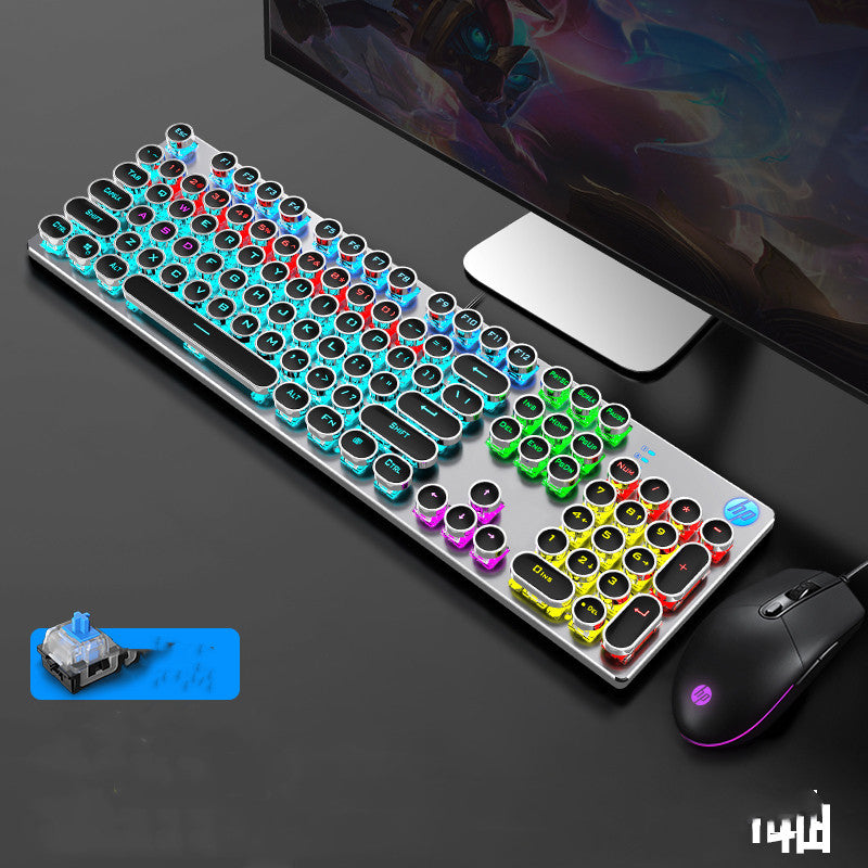 Punk wired mechanical keyboard