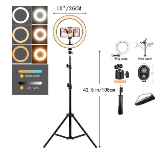 Tripod Round Ring Light 3 Colors