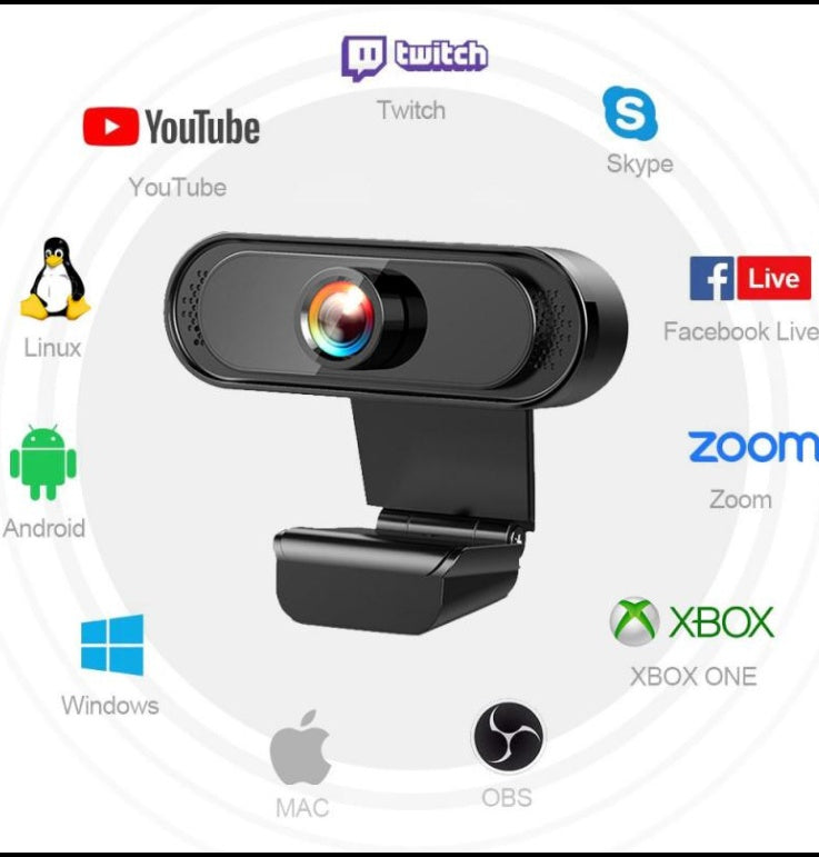 1080P2KClass Drive-free Computer USB Webcam