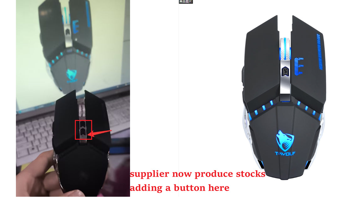 Wireless Charging Silent Glowing Gaming Mouse