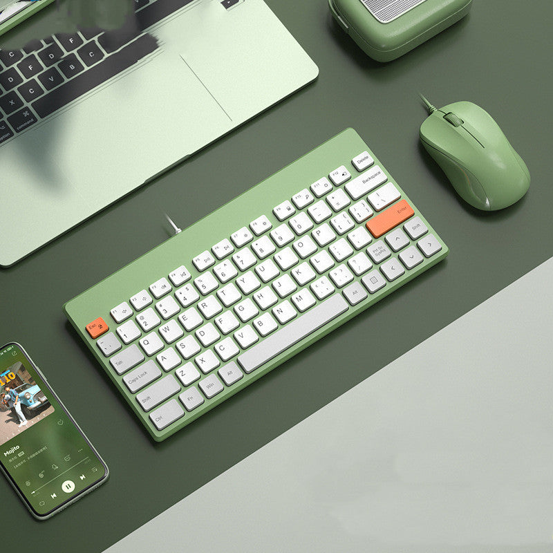 Wired Keyboard External Small Silent Mute